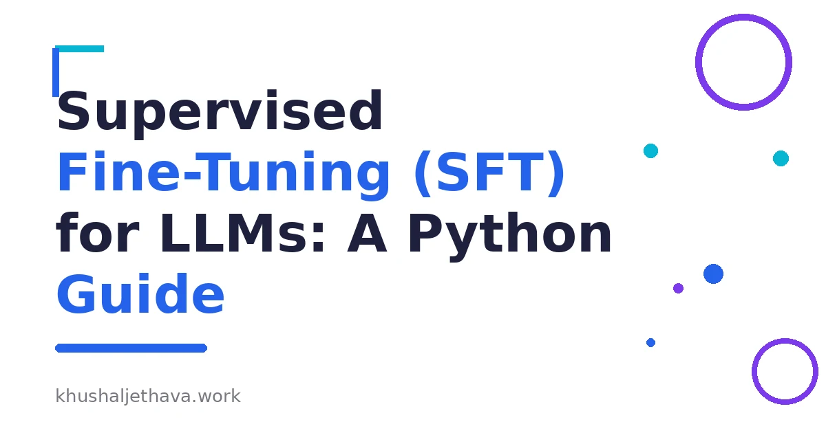 Supervised fine-tuning pipeline turning instruction-response pairs into an adapted model